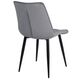 Krēsls RON Light Grey Velvet Chair, 3 image