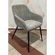 Krēsls SAM Light Grey Corduroy Chair, 7 image