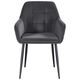 Krēsls UGO Grey Velvet Chair, 4 image
