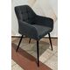 Krēsls UGO Grey Velvet Chair, 7 image
