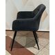 Krēsls UGO Grey Velvet Chair
