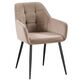 Krēsls UGO Taupe Velvet Chair