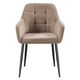 Krēsls UGO Taupe Velvet Chair, 2 image