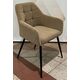 Krēsls UGO Taupe Velvet Chair, 5 image