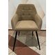 Krēsls UGO Taupe Velvet Chair, 6 image