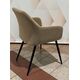 Krēsls UGO Taupe Velvet Chair, 8 image