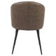 Krēsls YUG Dark Brown Burlap Chair, 5 image