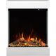 Elektriskais kamins AFLAMO Dame White / Black Sienas