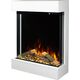 Elektriskais kamins AFLAMO Dame White / Black Sienas, 6 image