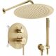 Rea Sanitary Zestaw natryskowy podtynkowy Rea Foss Clif Złoty Szczotkowany + BOX