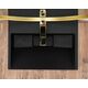 Rea Sanitary Umywalka Konglomeratowa GOYA BLACK MAT 50CM, 5 image