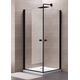 City Dušo kabina MESINA Black DD 80x90