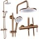 Rea Sanitary Zestaw natryskowy Rea Foss Clif Miedź Szczotkowana
