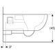 Geberit toilet Selnova Comfort, wall hung, 355x700 mm, white, изображение 2