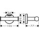 Hansgrohe LogisUniversal dubultāķis, hroms - gab., 2 image