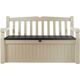 Dārza sols - mantu kaste KETER EDEN GARDEN BENCH 265 L, bēša/brūna