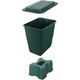 Kvadrātveida ūdens tvertnes paaugstinājums 30cm, zaļš