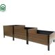 Paaugstinātā dārza dobe KLASIKA Woodlook trepjveida pelēka 225x75 cm, h-50-40-30 cm, 2 image