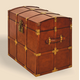 Сундук Tan Leather Taper Trunk 530005
