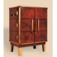 Бар-шкаф Burgundy Leather Bar Cabinet
