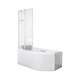 Roltechnik ACTIVA NEO COMPLETE 1600x900 asimetriska akrila vanna (L/P)