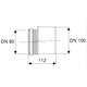 TECEprofil PP redukcijas pāreja DN90/100, 2 image