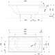 Kolo Taisnstūra Opal Plus vanna 150x70cm, 3 image