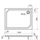 SPN P 715 90x120 душевой поддон из каменной массы, Размер: 120x90, изображение 2